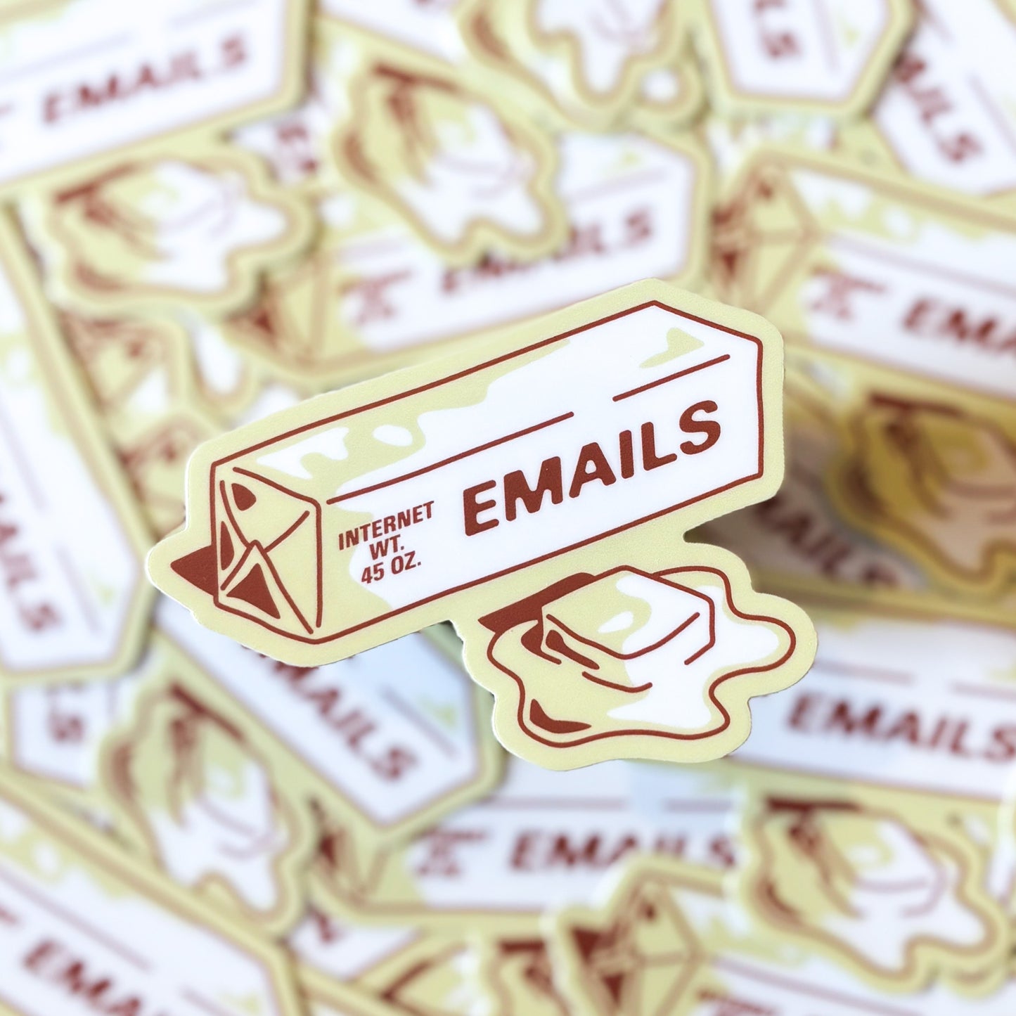 Butter Emails Sticker