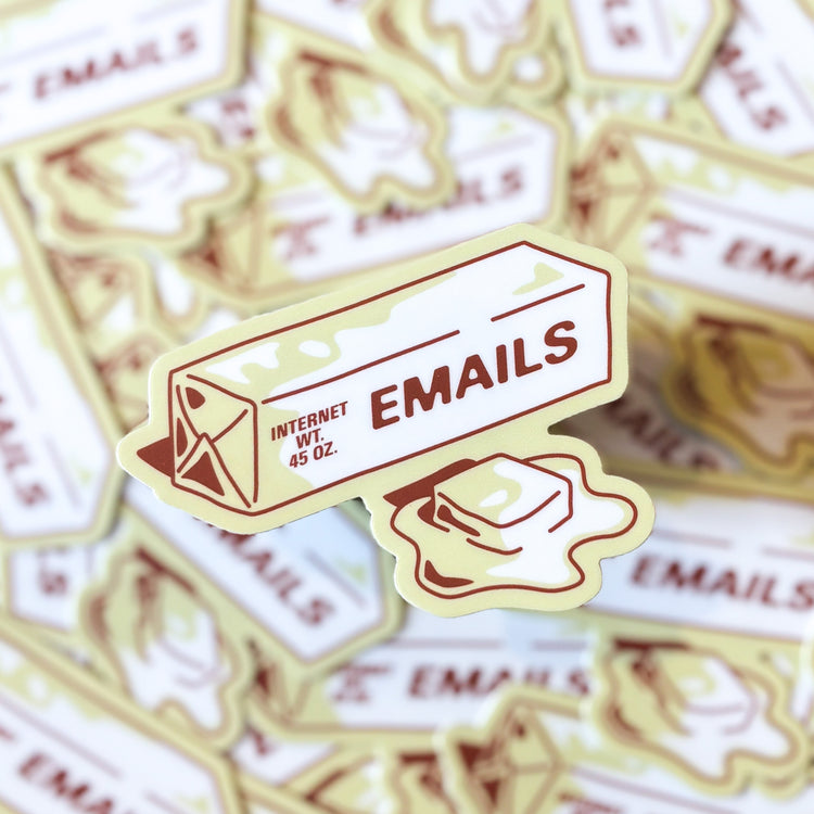 Butter Emails Sticker