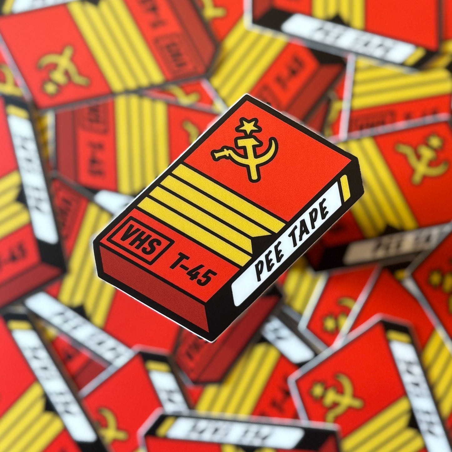 Pee Tape Sticker